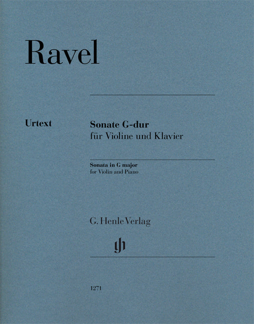 Sonate pour violon en sol majeur | Maurice Ravel
