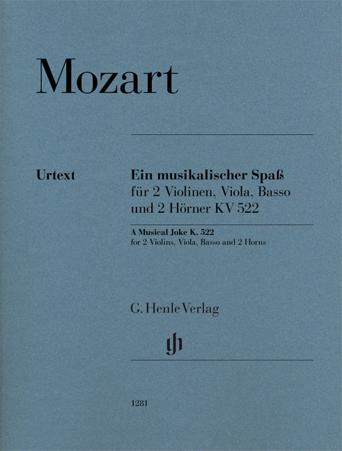 Une plaisanterie musicale, K. 522 | Wolfgang Amadeus Mozart | Quatuor à cordes