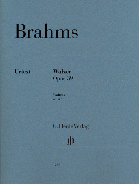 Valses, op. 39 | Johannes Brahms | Piano | Livre | HN 1286