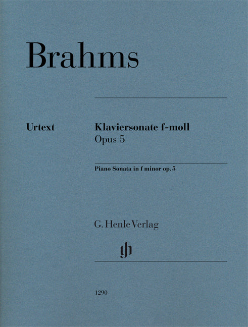 Sonate pour piano en fa mineur, op. 5 | Johannes Brahms