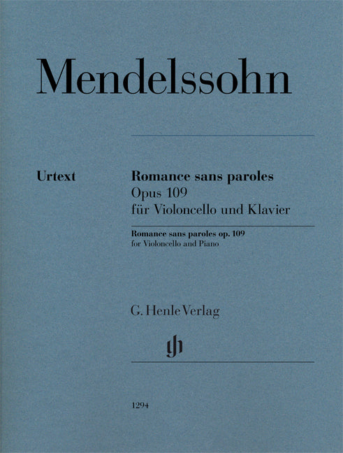 Romance sans paroles, op. 109 | Felix Mendelssohn Bartholdy