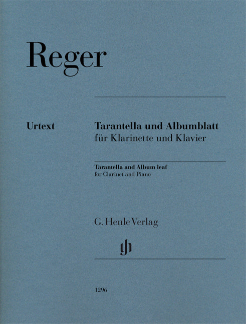 Tarentelle et Feuillet d'album | Max Reger | Clarinette