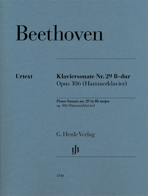 Sonate pour piano n° 29 en si bémol majeur, op. 106 | Ludwig van Beethoven