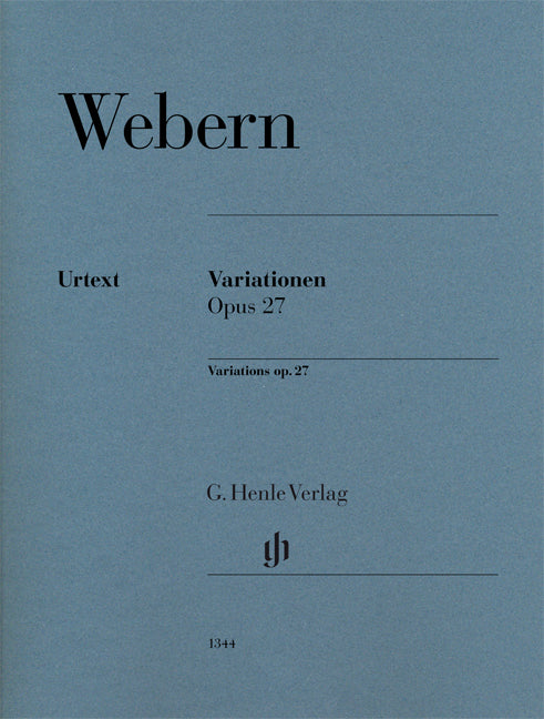 Variations, opus 27 | Anton Webern | Piano