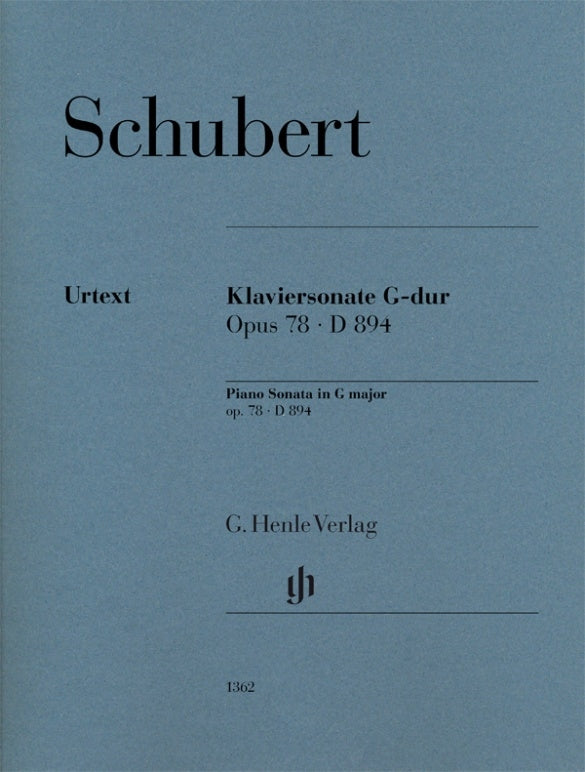 Sonate pour piano en sol majeur, op. 78, D. 894 | Franz Schubert