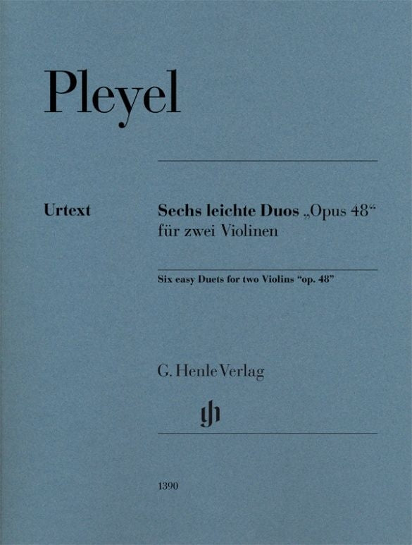 Six duos, op. 48, pour deux violons | Ignaz Josef Pleyel