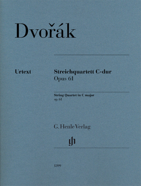 Quatuor à cordes en ut majeur, opus 61 | Antonín Dvorak | Quatuor à cordes | Jeu de parties