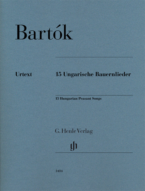 15 chants paysans hongrois | Béla Bartók | Piano