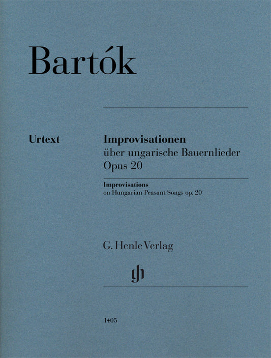 Improvisations On Hungarian Peasant Songs Op. 20 de Béla Bartók, Livre pour piano