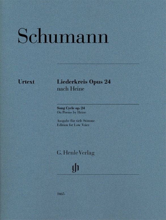 Cycle de mélodies, op. 24, sur des poèmes de Heine | Robert Schumann | Voix | Réduction pour piano | 1465