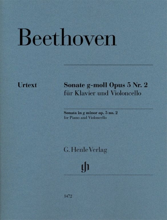 Sonate pour violoncelle en sol mineur, op. 5 n° 2 | Ludwig van Beethoven