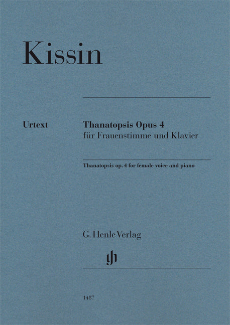 Thanatopsis, op. 4, pour voix de femme et piano | Evgeny Kissin