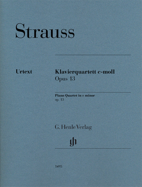 Quatuor avec piano en ut mineur, op. 13 | Richard Strauss
