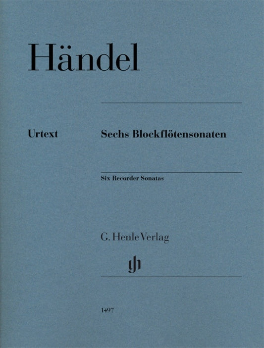Six sonates pour flûte à bec | Georg Friedrich Händel | Flûte à bec | Livre + partie(s) séparée(s)