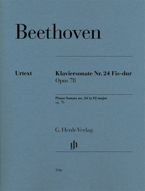 Sonate pour piano n° 24 en fa dièse majeur, op. 78 | Ludwig van Beethoven