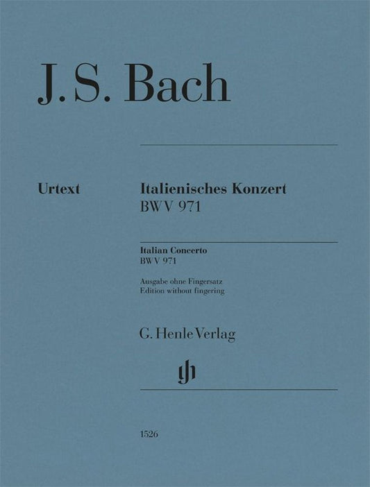 Concerto italien, BWV 971 | Johann Sebastian Bach | Piano | Livre | HN 1526