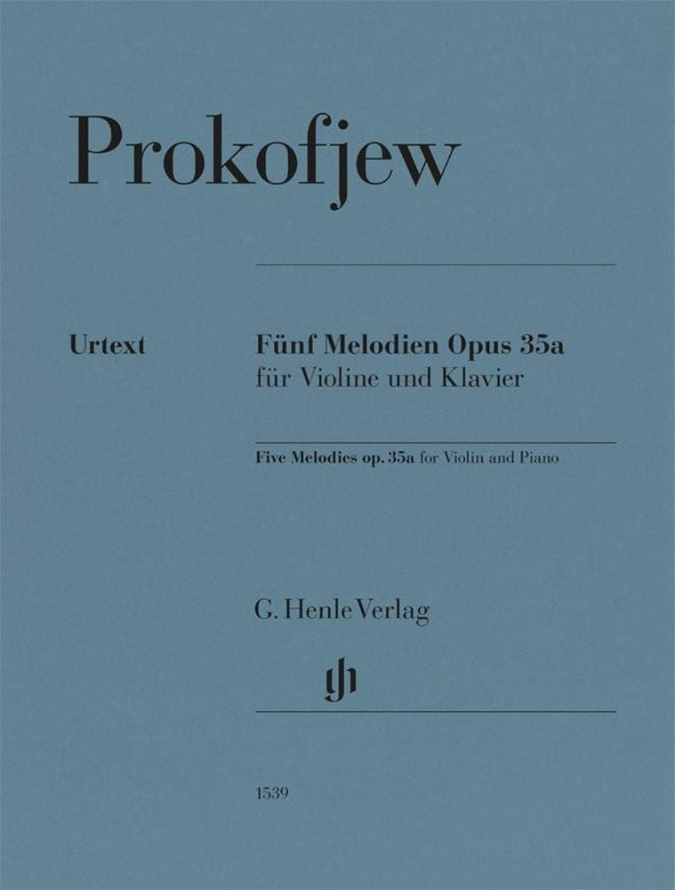 Cinq mélodies, op. 35a | Sergei Prokofiev | Violon
