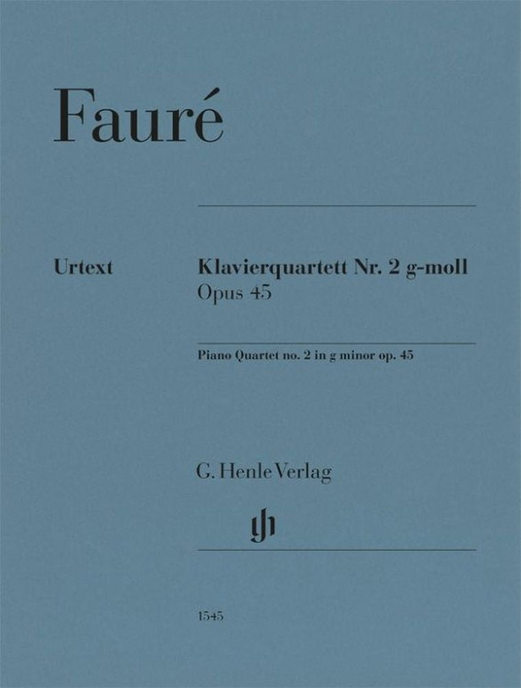 Quatuor avec piano n° 2 en sol mineur | Gabriel Fauré
