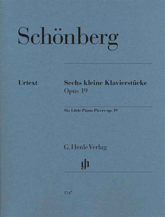 Six petites pièces pour piano | Arnold Schönberg