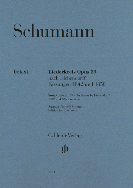 Liederkreis (Cycle de lieder), opus 39 | Robert Schumann | Voix | Réduction pour piano | HN1564
