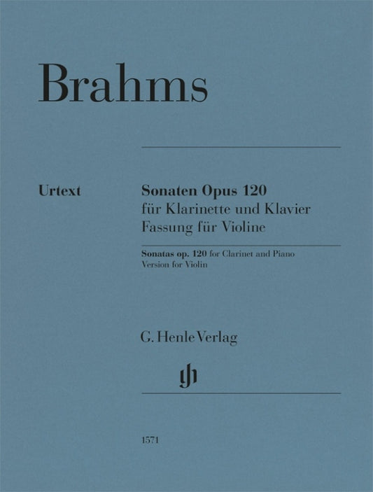 Sonates pour clarinette, op. 120 | Johannes Brahms | Violon