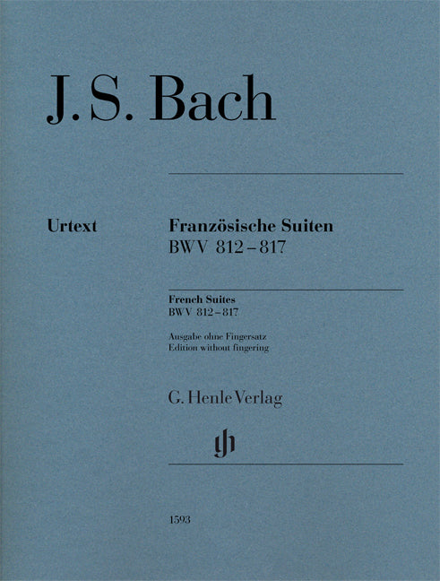 Suites françaises, BWV 812-817 | Johann Sebastian Bach | Piano | Livre | HN 1593