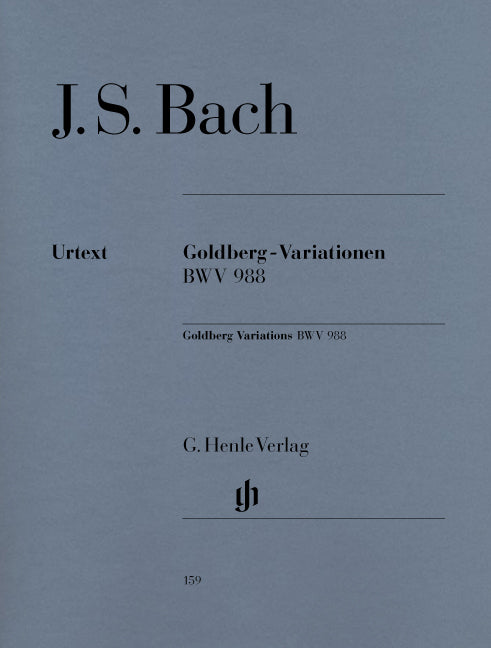 Variations Goldberg, BWV 988 | Johann Sebastian Bach | Piano | Livre | HN 159