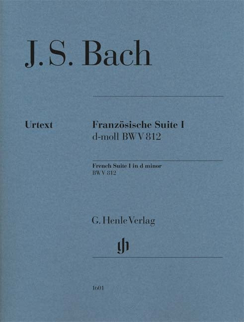 Suite française I - en ré mineur, BWV 812 | Johann Sebastian Bach | Piano | Livre | HN 1601