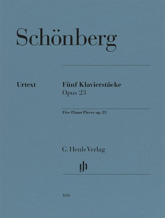 Cinq pièces pour piano, op. 23 | Arnold Schonberg
