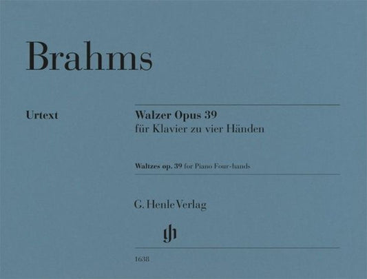 Valses, op. 39 | Johannes Brahms | Piano | Livre | HN 1638