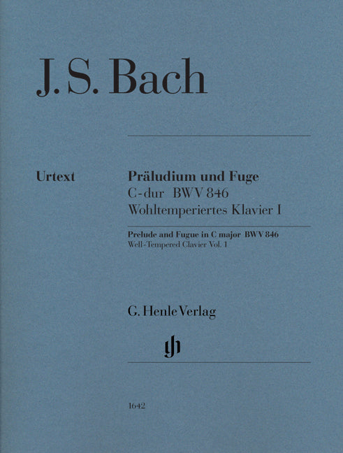 Prélude et Fugue en ut majeur, BWV 846 - Piano Urtext | Johann Sebastian Bach