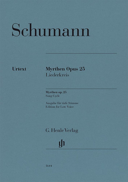 Myrthen (Myrtes), op. 25 | Robert Schumann | Voix | Réduction pour piano | 1644