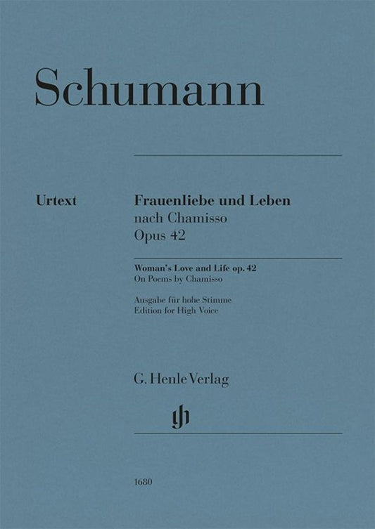 Frauenliebe und Leben (Amour et vie d'une femme), op. 42, d'après Chamisso | Robert Schumann | Voix | Livre | HN 1680