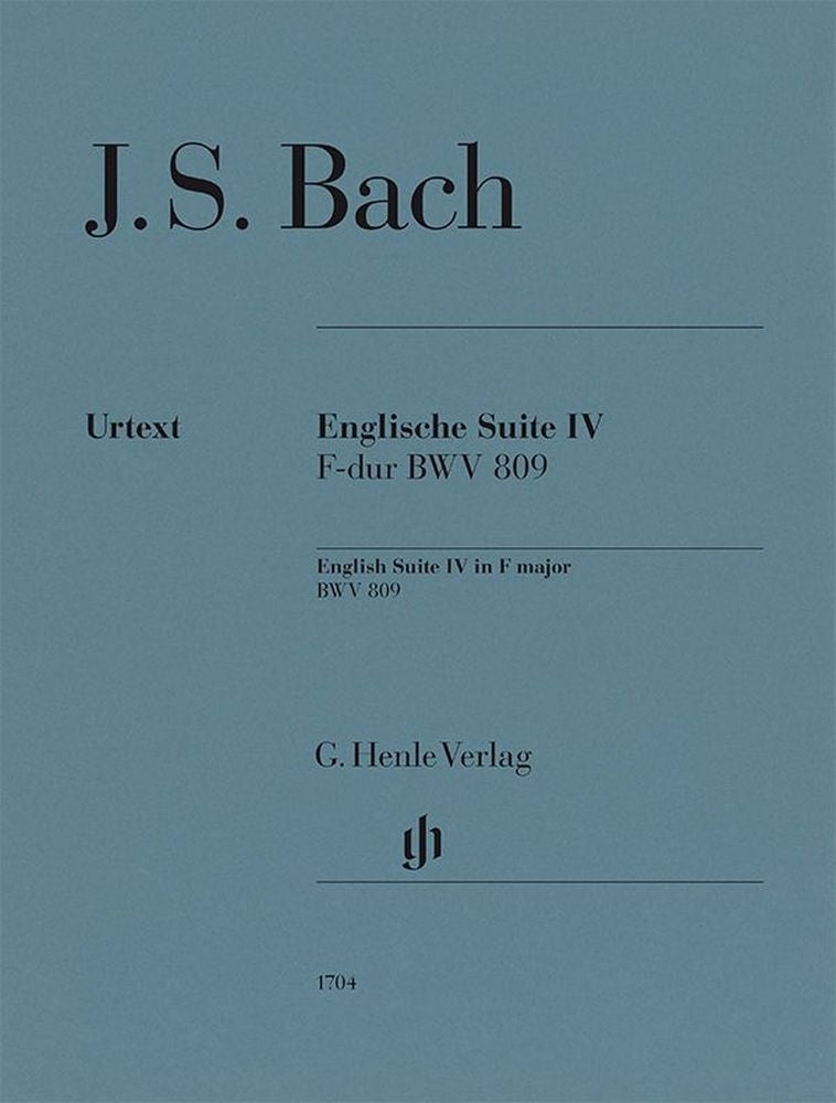 Suites anglaises, BWV 806-811 | Johann Sebastian Bach | Piano | Livre | HN 1704