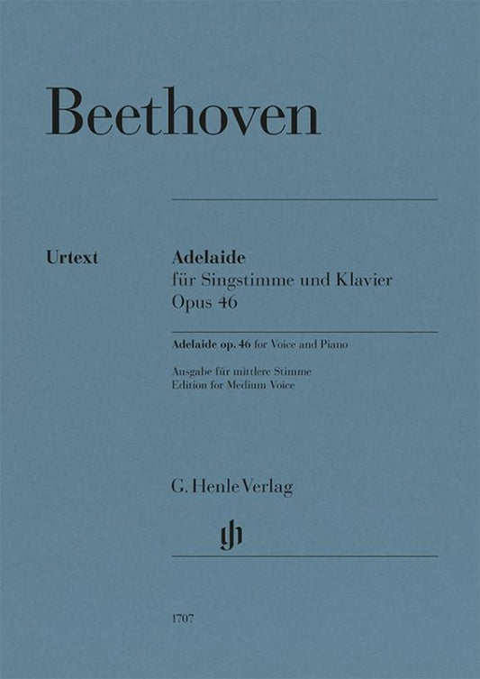 Adelaide, op. 46 | Ludwig van Beethoven | Voix | Réduction pour piano | HN 1707