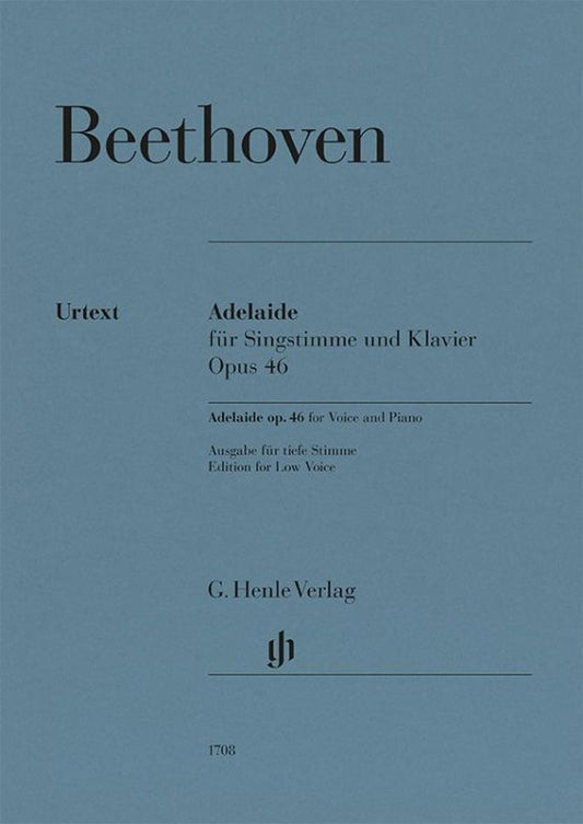 Adelaide, op. 46 | Ludwig van Beethoven | Voix | Réduction pour piano | HN 1708