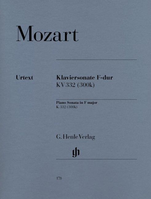 Sonate pour piano en fa majeur, K. 332 | Wolfgang Amadeus Mozart