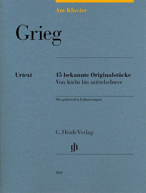 Grieg: 14 bekannte Originalstücke de Edvard Grieg, Livre pour piano