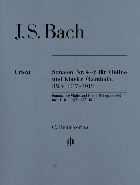Sonates n° 4-6 pour violon et piano | Johann Sebastian Bach