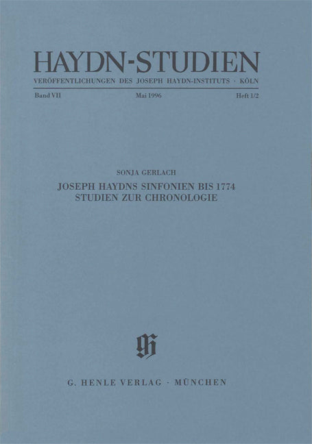 Haydn-Studien, vol. 7 n° 1/2