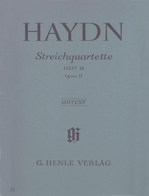 Quatuors à cordes - Volume III, op. 17 | Franz Joseph Haydn | Quatuor à cordes | Partition + parties