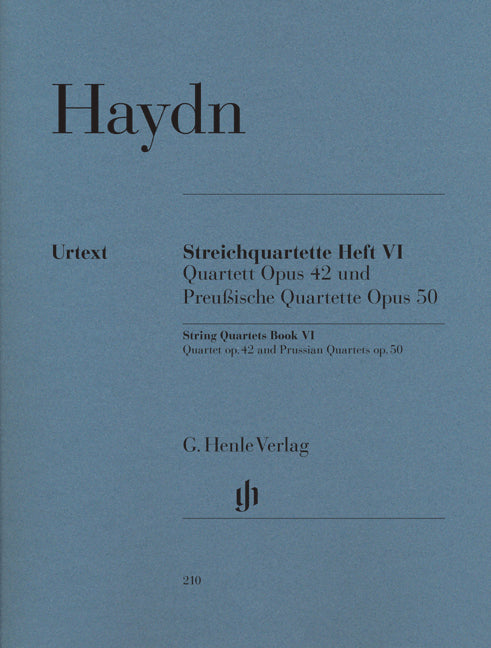Quatuors à cordes - Cahier VI | Franz Joseph Haydn