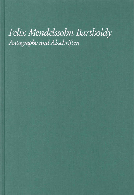 Mendelssohn - Autographes et copies