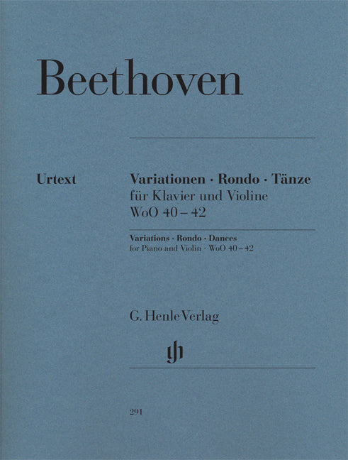 Variations, Rondo, Danses, pour violon et piano | Ludwig van Beethoven