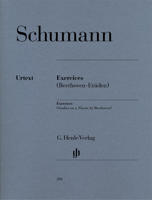 Exercices - Studies On A Theme By Beethoven de Robert Schumann, Livre pour piano