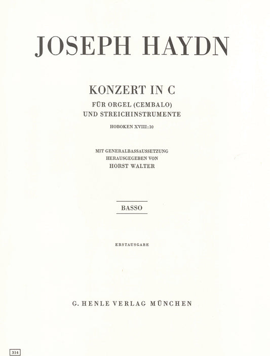 Concerto pour orgue | Franz Joseph Haydn | Orgue | Livre | HN 314