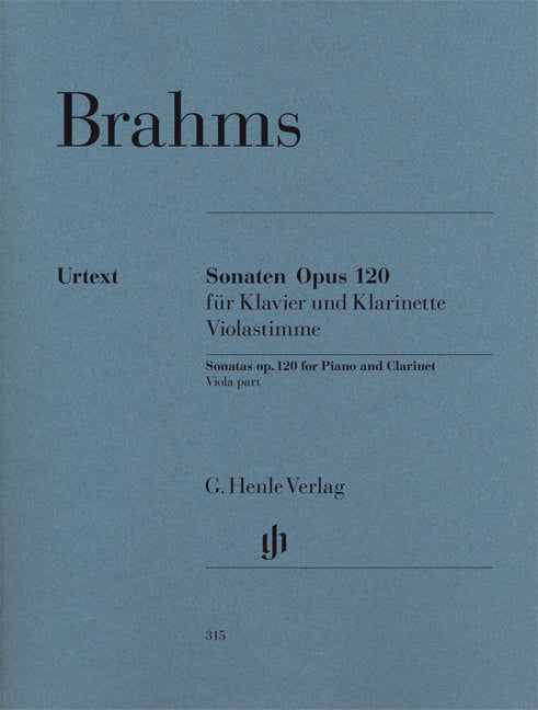 Sonate, op. 120 n° 1 | Johannes Brahms | Alto