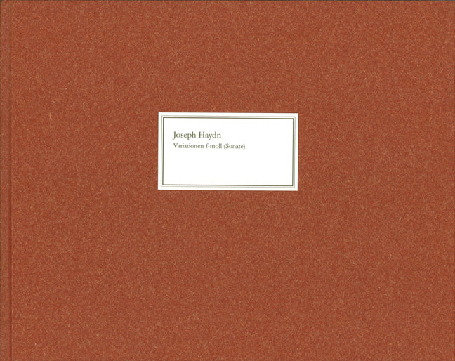 Variations en fa mineur (Sonate), Hob. XVII:6 | Franz Joseph Haydn