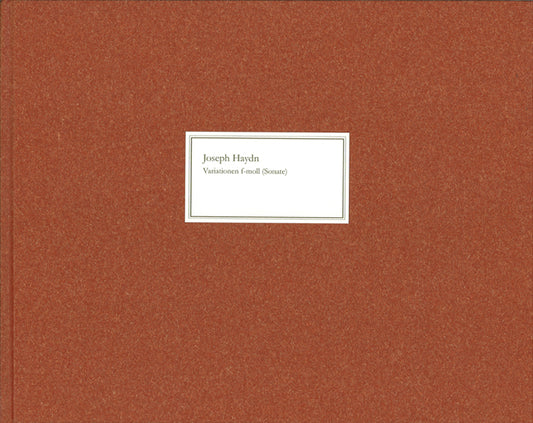 Variations en fa mineur (Sonate), Hob. XVII:6 | Franz Joseph Haydn