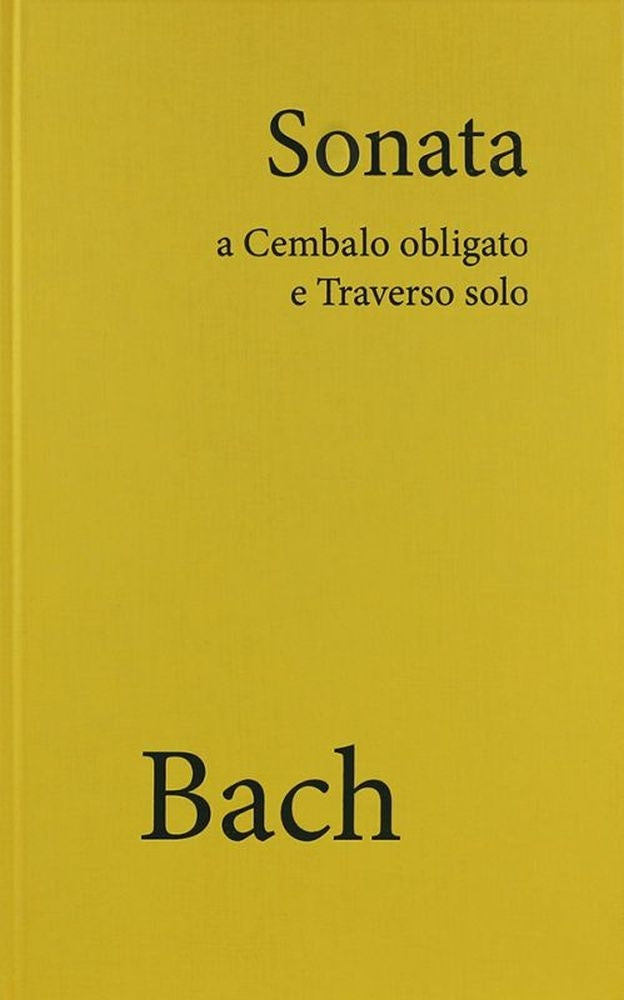 Sonate en si mineur, BWV 1030 - fac-similé | Johann Sebastian Bach